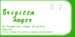 brigitta hayer business card